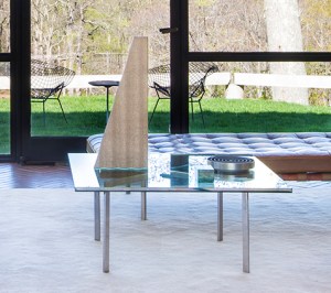 Courtesy of the Glass House.  NIGHT (1947-2015) Tauba Auerbach, Gnomon/Wave Fulgurite I.I, 2013 On view May 2 – September 1, 2013 