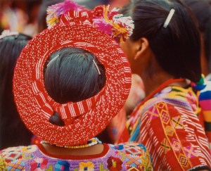 Theodore Nierenberg (1923 – 2009) Guatemala, back of young girl’s head, red head wrap Photograph, 15.25”H x 20”W, Gift of Martha Nierenberg, Bruce Museum Collection, 2014