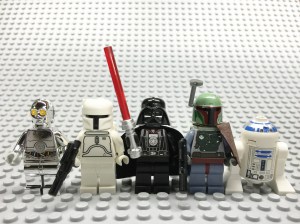 lego star wars minifigs.Bill Probert.2015